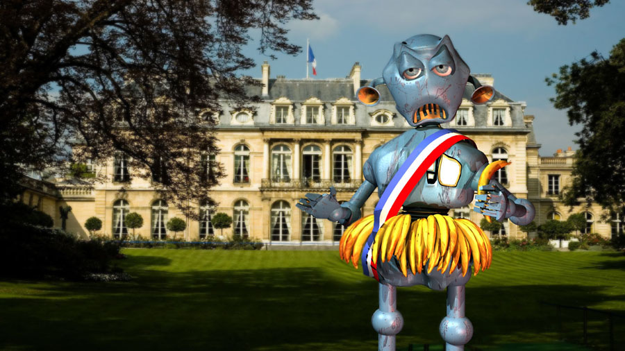 En Sarkosie, lésident de tous les riches et des bananes